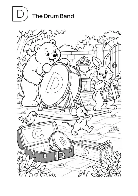 The Drum Band printable preview