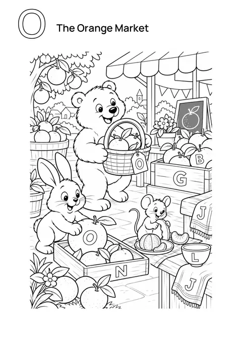 The Orange Market printable preview