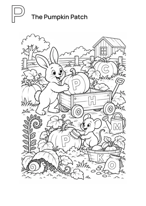 The Pumpkin Patch printable preview