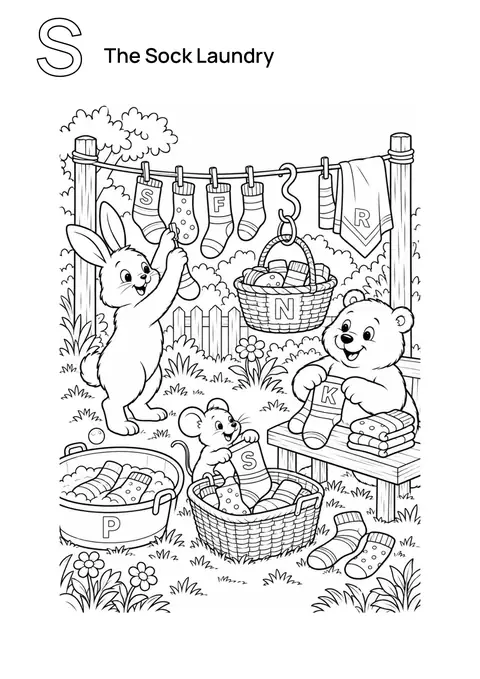 The Sock Laundry printable preview