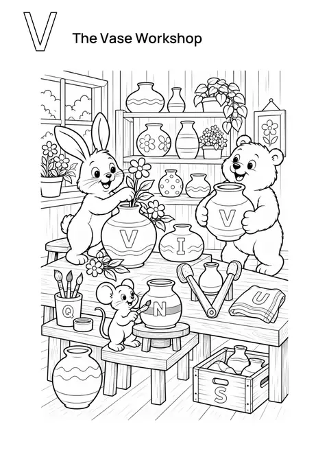 The Vase Workshop printable preview