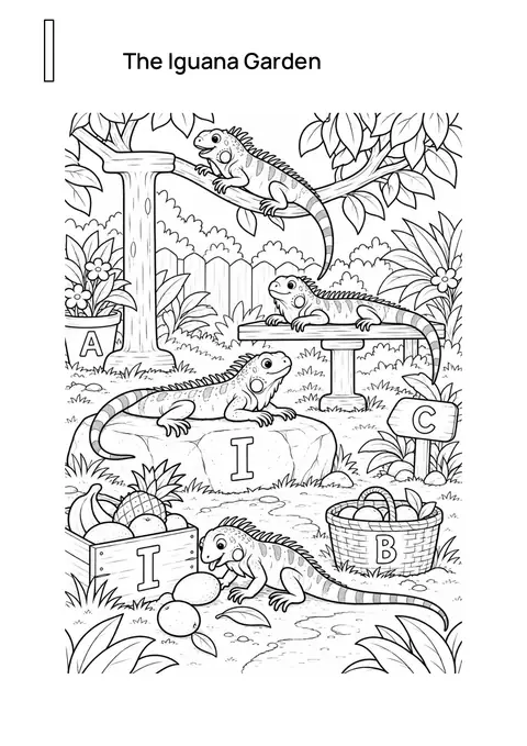 The Iguana Garden printable preview