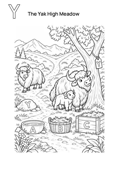 The Yak High Meadow printable preview
