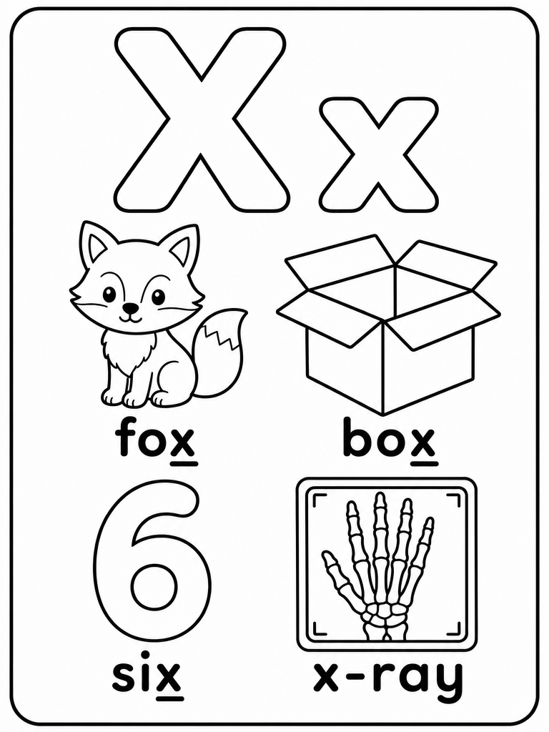 Letter X preview