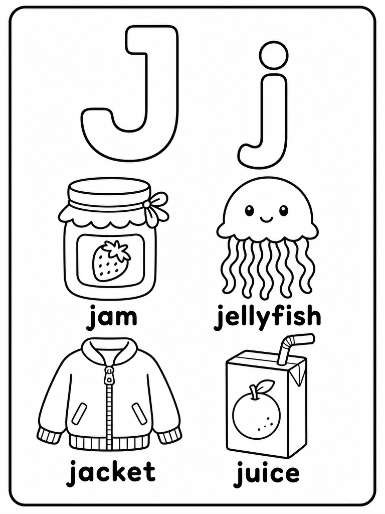 Letter J preview