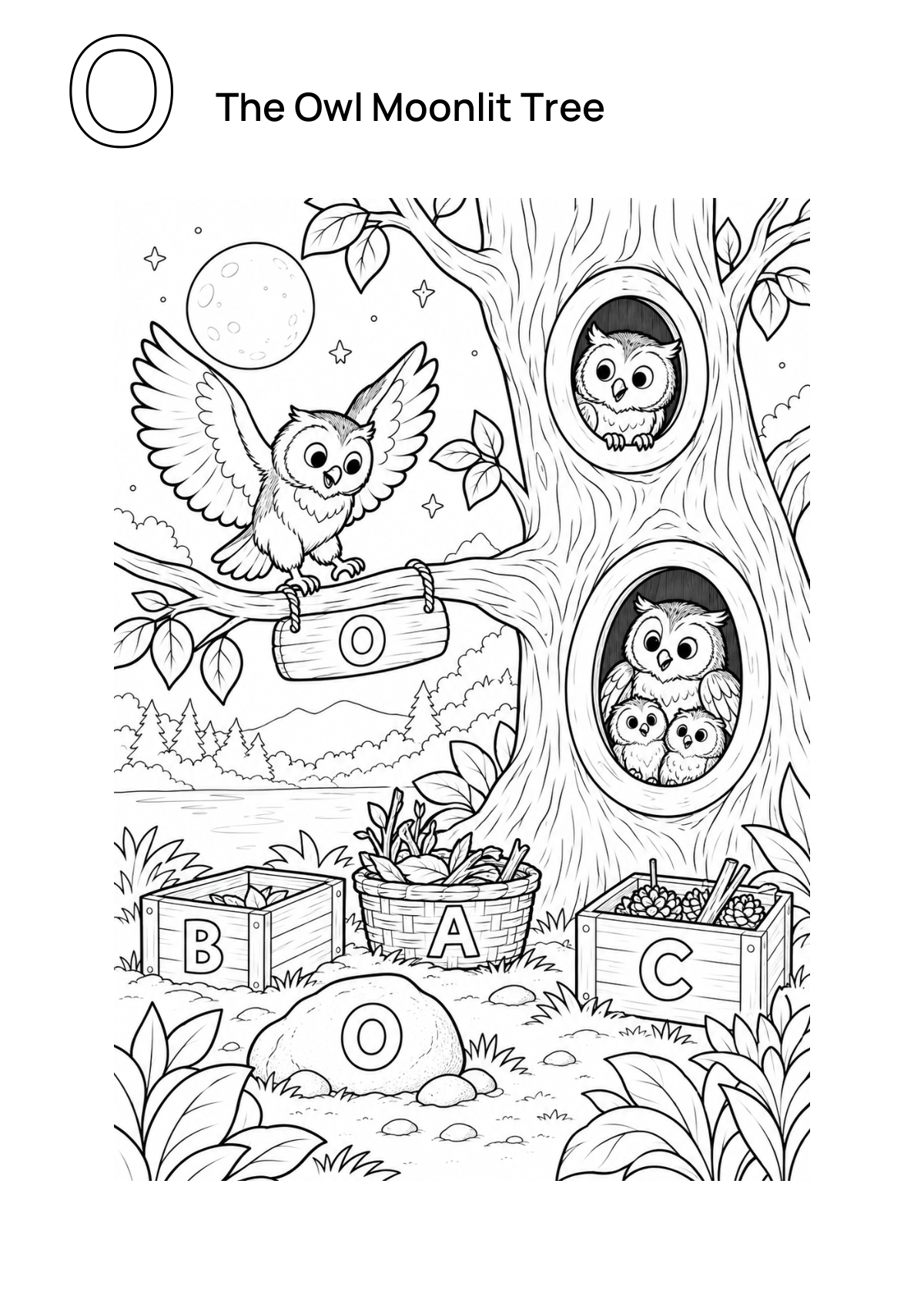 The Owl Moonlit Tree preview
