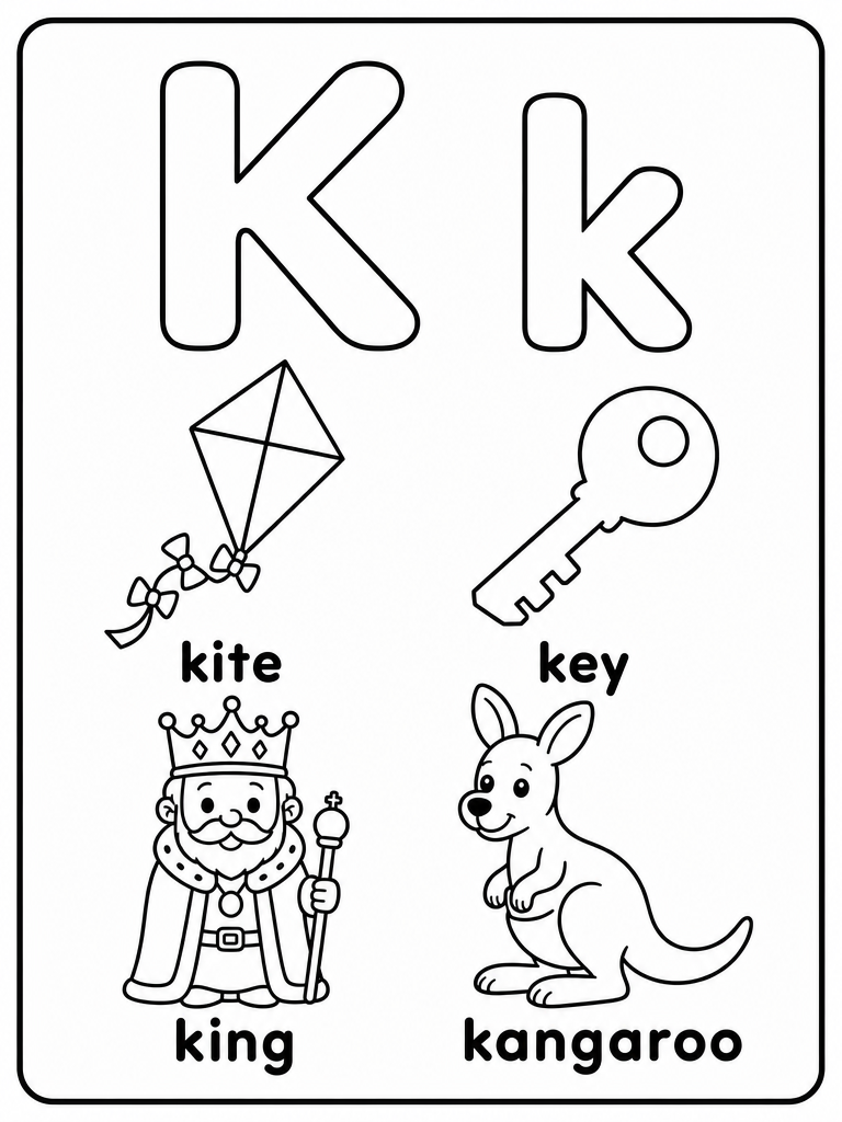 Letter K preview
