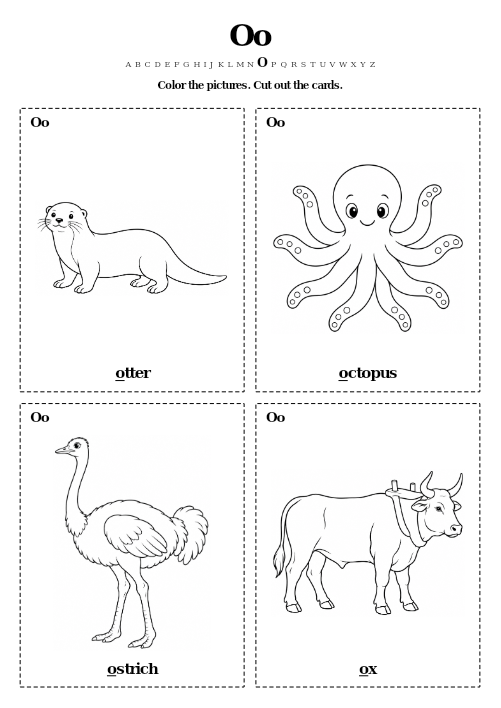 Oo Color and Cut Cards preview