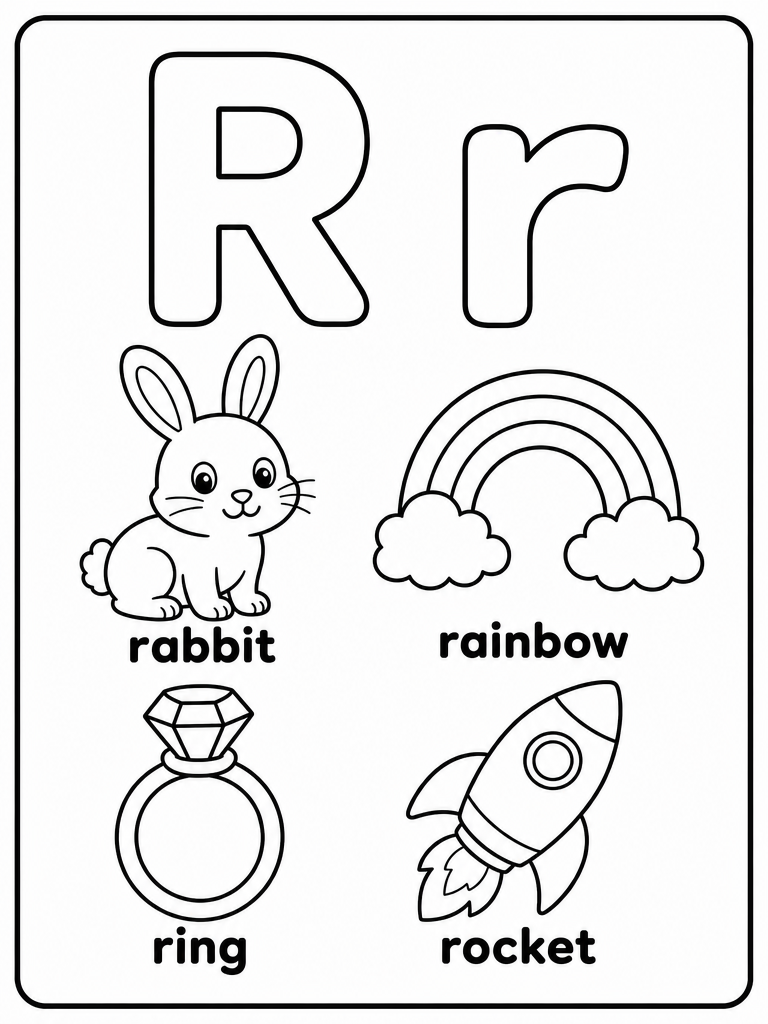 Letter R preview