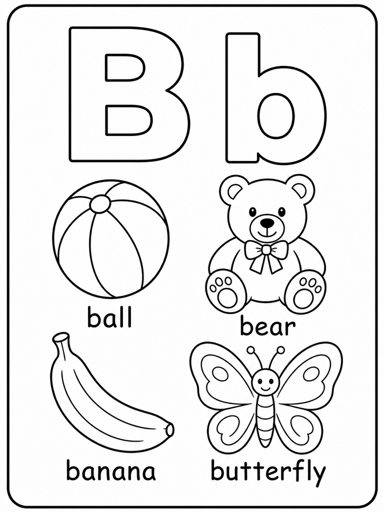 Letter B preview