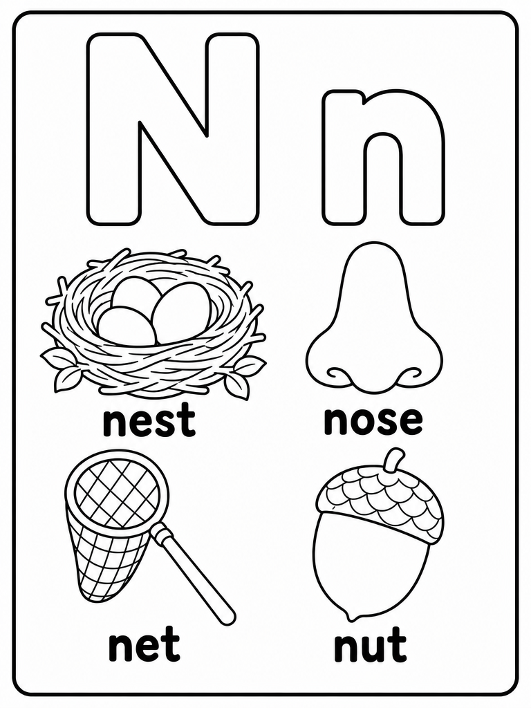 Letter N preview