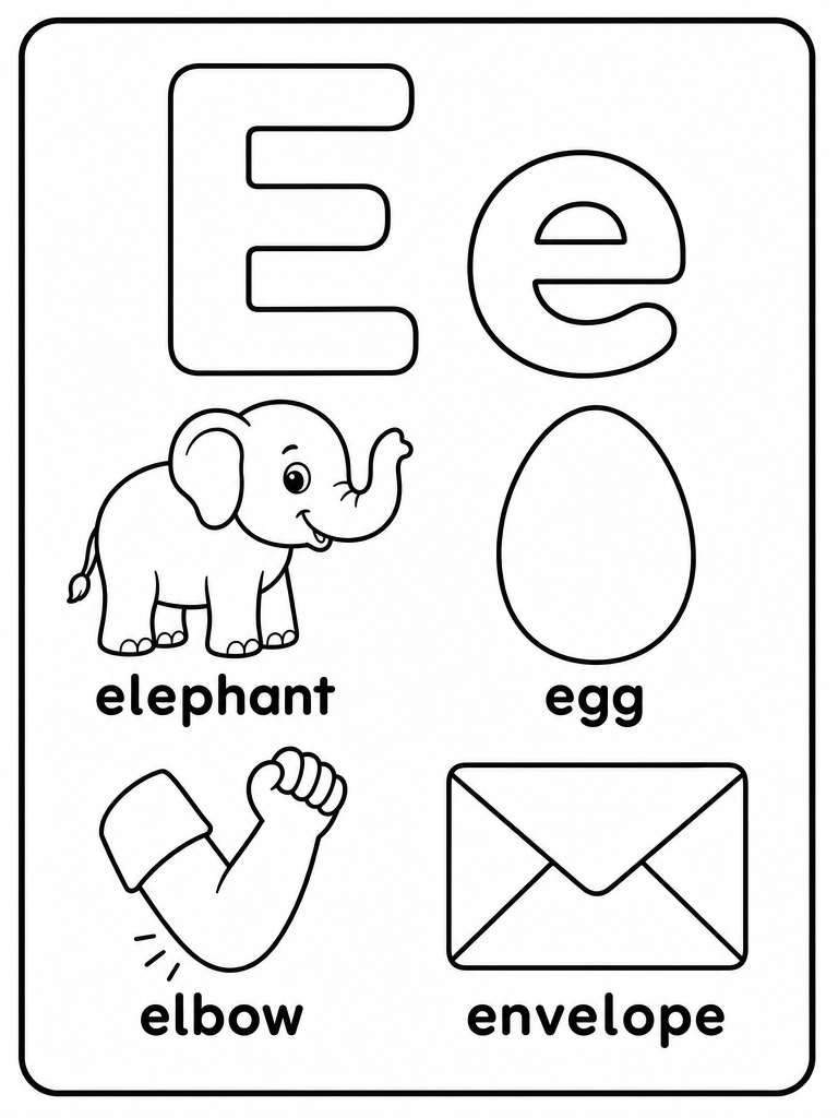 Letter E preview