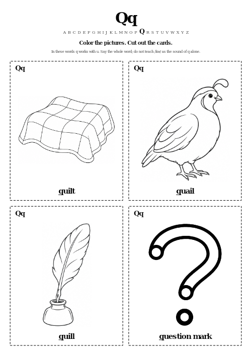 Qq Color and Cut Cards preview