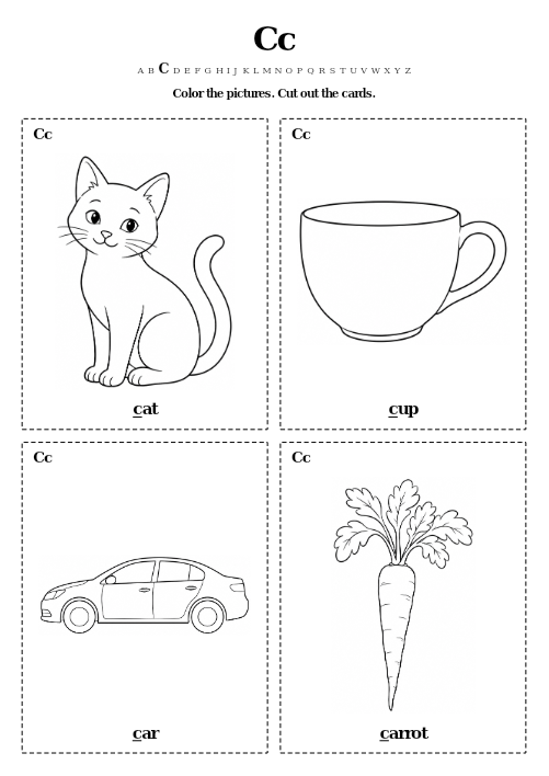Cc Color and Cut Cards preview